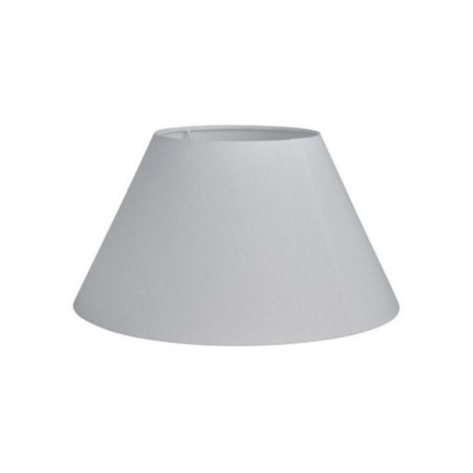 Lniany abażur stożkowy do lampy biały Basic Wide